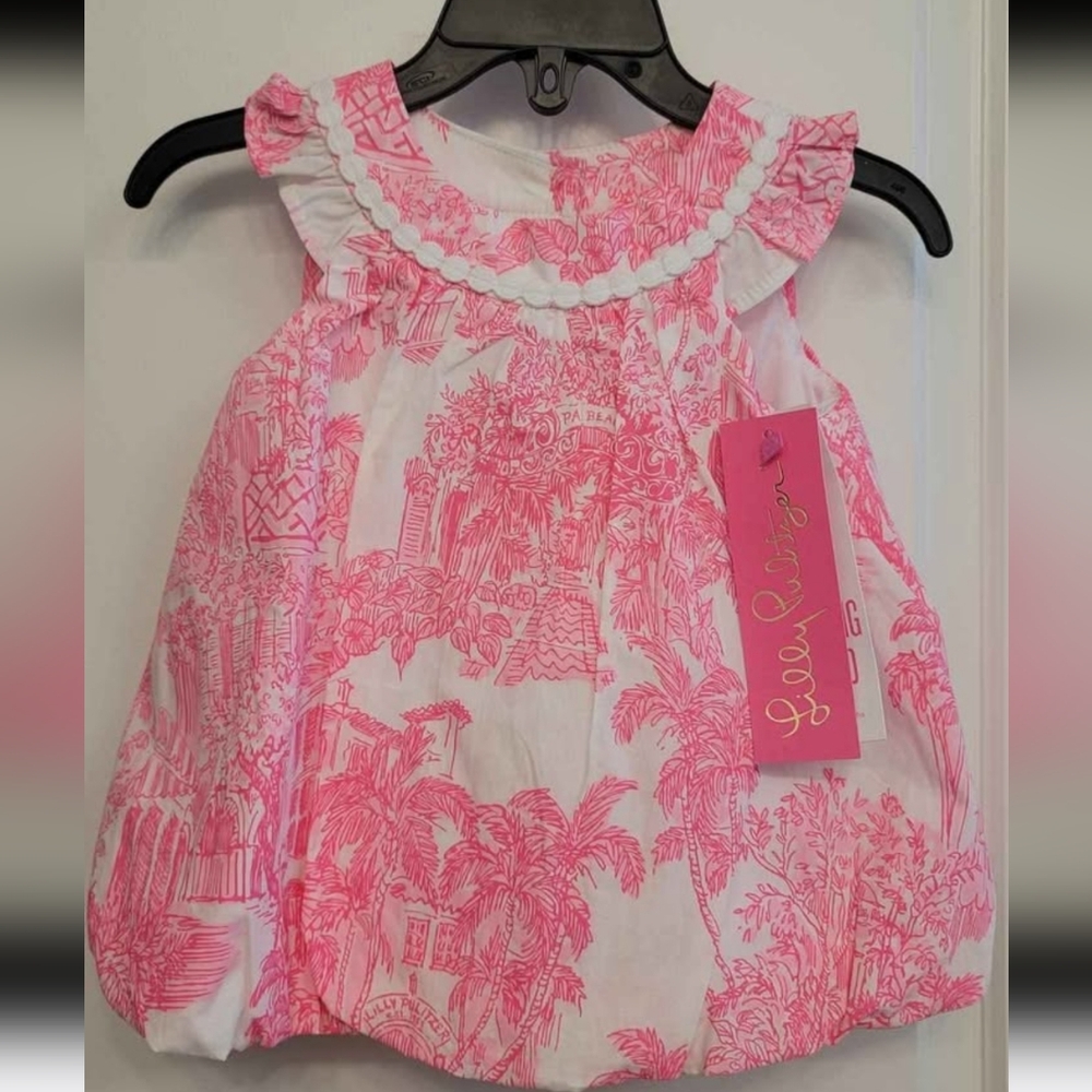 Lilly Pulitzer Brand, Bubble Dress NEW WITH TAGS, 3-6 Months, Baby Paloma